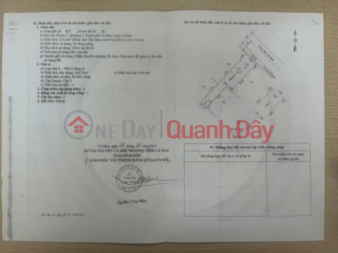 Owner Needs To Sell Street Front House Tran Van Binh Street, Ward 5, Ca Mau City, Ca Mau _0