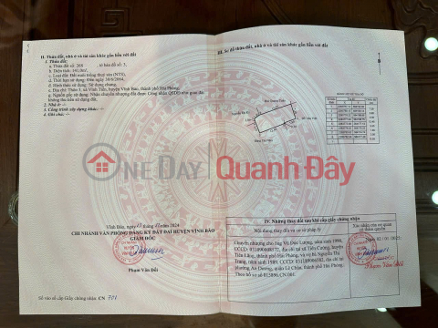 ĐẤT ĐẸP- GIÁ TỐT BÁN NHANH LÔ ĐẤT ĐẦU TƯ LÀ SINH LỜI TẠI huyện Vĩnh Bảo, thành phố Hải Phòng _0