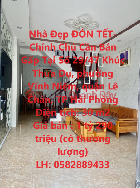 Beautiful House Celebrating TET - Owner Needs to Sell Urgently in Vinh Niem - Le Chan - Hai Phong Sales Listings
