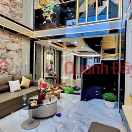 House in a car-accessible alley on Huynh Tan Phat street, 5 floors, high-end interior, just over 8 billion VND. _0