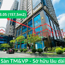 Directly the investor sells the corner lot of office floor 157.5m2 - Long-term ownership is the best in Thanh Xuan district, rent 470 million\/year _0