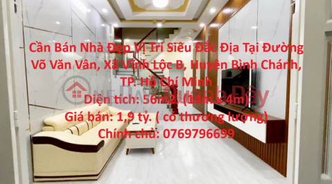 Beautiful House For Sale Super Prime Location In Binh Chanh District, TP. Ho Chi Minh _0