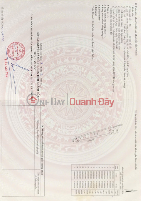 OWNER SELLS LAND FRONTAGE ON PROVINCIAL ROAD 5, TAY NINH COMMUNE. RED BOOK READY FOR TRANSACTION. _0