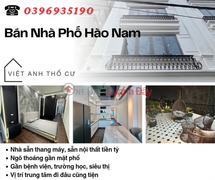 House for sale in Hao Nam, 7 floors, elevator, near street front, price: 13.65 billion, contact: 0396935190. Sales Listings