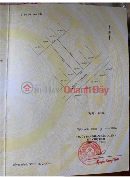 Property Search Vietnam | OneDay | Nhà ở Niêm yết bán, Chính Chủ Bán Hxh Thủ Khoa Huân, P. Bến Thành, Q.1. Dt: (4.1 X 18.2m),Chỉ 20 Tỷ, Tell: O911.16O.692