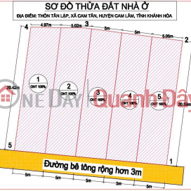 CHÍNH CHỦ BÁN ĐẤT ĐẸP - Giá tốt - Vị Trí Đẹp tại thôn Tân Lập, Cam Tân, Cam Lâm, Khánh Hòa _0