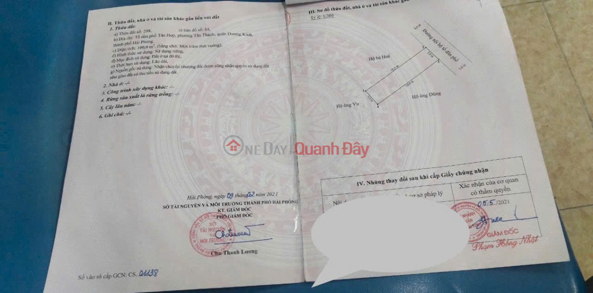 1.7x billion 100m2 Lane 199 Tan Thanh Duong Kinh Zalo 0567222555 | Vietnam, Sales, đ 1.7 Billion