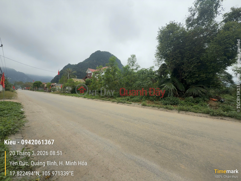 Land for sale by owner in Yen Thang village, Yen Hoa commune, Minh Hoa district, Quang Binh province. Sales Listings