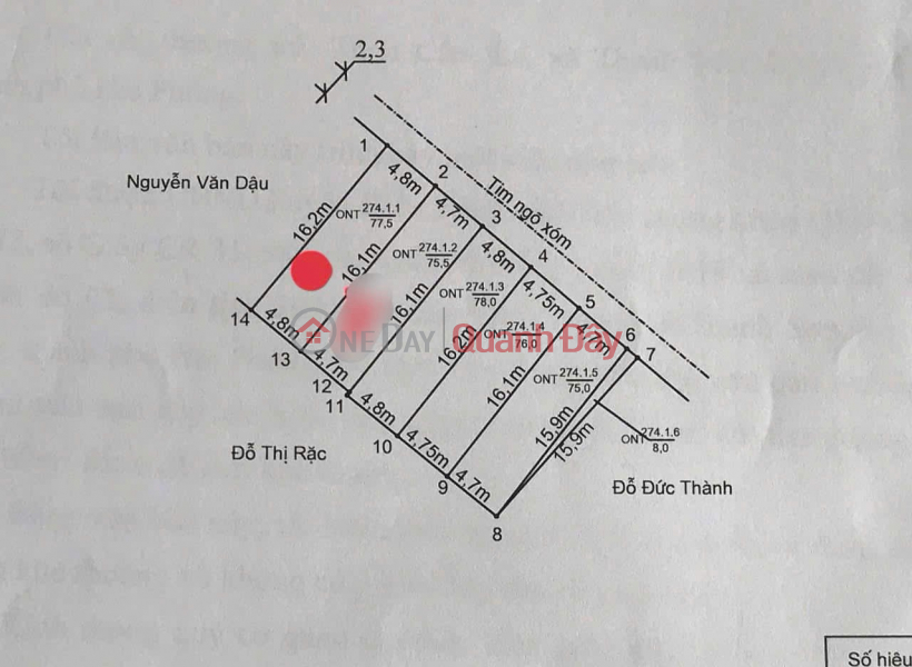 đ 1,55 tỷ Giá chỉ 1.5x tỷ Lô đất Cẩm Hoàn – ngay khu đấu giá Vườn Cam Ngõ thông rộng ZALO 0567 222 555