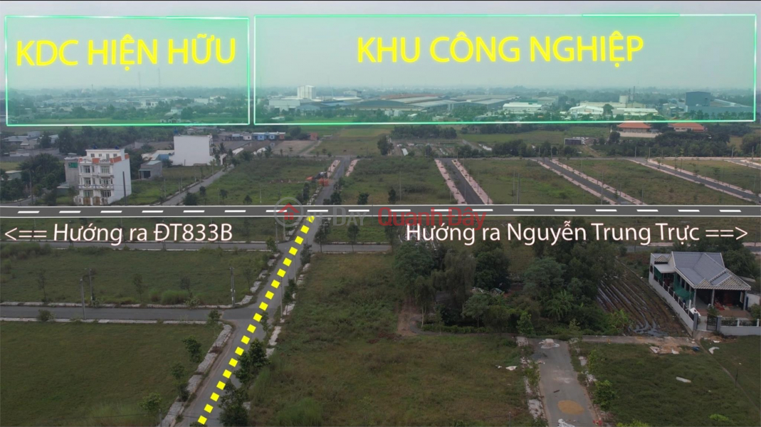 Property Search Vietnam | OneDay | Nhà ở | Niêm yết bán | Bán Đất Khu Dân Cư Long Cang Đường 833B,5x20, 100m2 , Cắt Lỗ 550tr Bán Nhanh