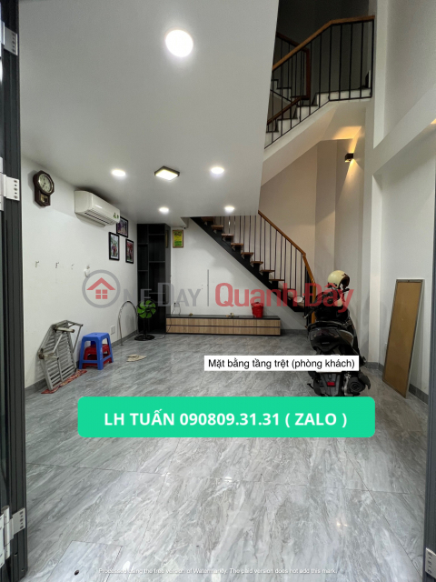 Phu Nhuan House for Sale Ward 17 Alley 123\/ Cao Thang, 5 Floors, 2 Bedrooms, Price Only 4 billion 050 _0