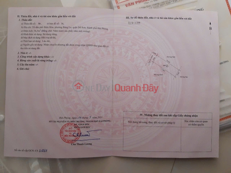 8xx Triệu Lô Đất 56.5m2 Nở Hậu Tại Trung Tâm Bàng La - ZALO 0567 222 555 Niêm yết bán