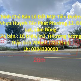 The Owner Sells Land Lot Frontage Asphalt Road Huynh Tan Phat In Da Lat _0