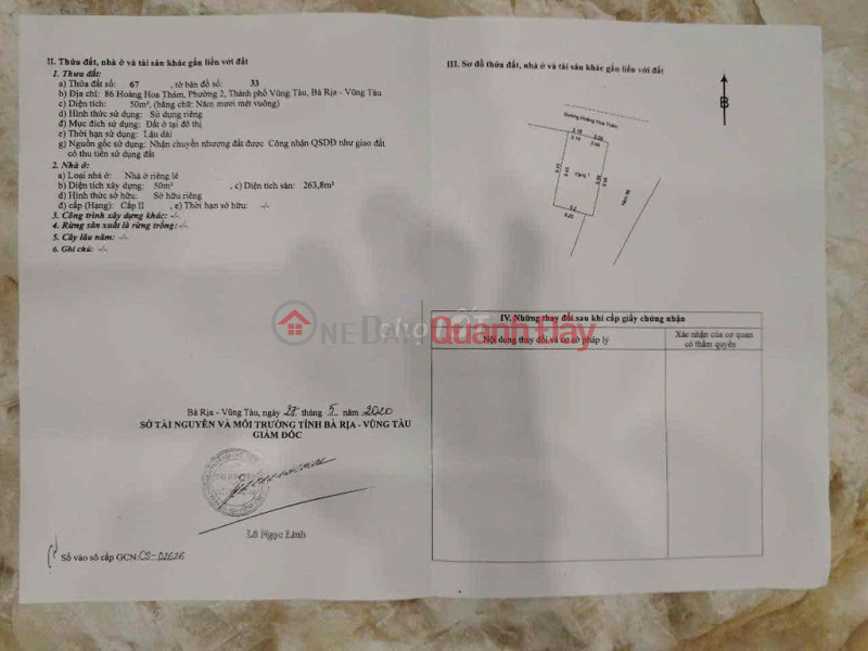 Property Search Vietnam | OneDay | Nhà ở Niêm yết bán | NHÀ MẶT PHỐ - CHÍNH CHỦ - MẶT TIỀN Đường Hoàng Hoa Thám, Phường 2, TP Vũng Tàu, Bà Rịa - Vũng Tàu