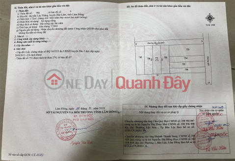 ĐẤT ĐẸP – GIÁ TỐT - CHÍNH CHỦ CẦN BÁN GẤP LÔ ĐẤT TẠI Huyện BẢO LÂM, tỉnh LÂM ĐỒNG _0