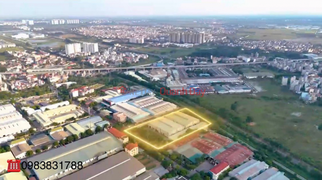 Bán kho xưởng KCN Yên Nghĩa,10.000m2, 75m mặt tiền-giá TL Niêm yết bán