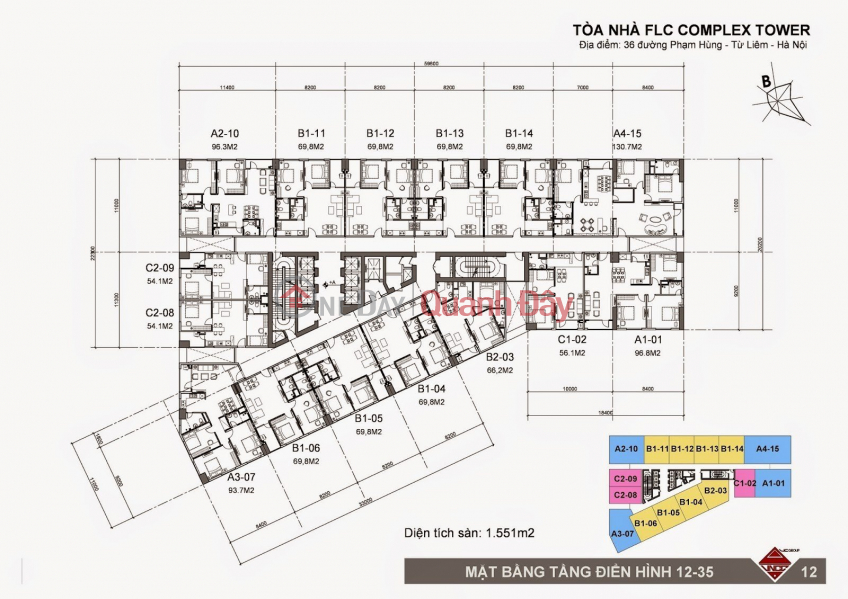 Hàng Hiếm ! FLC Phạm Hùng 94m2 3PN 2wc chỉ với 4 tỉ full NT 2 Mặt thoáng
0968396062 Niêm yết bán