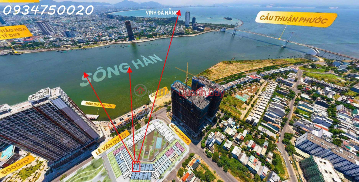 đ 3.31 Billion, Apartment for sale at Symphony 5, 24th floor, directly facing the Han River, with panoramic views of Da Nang Bay.