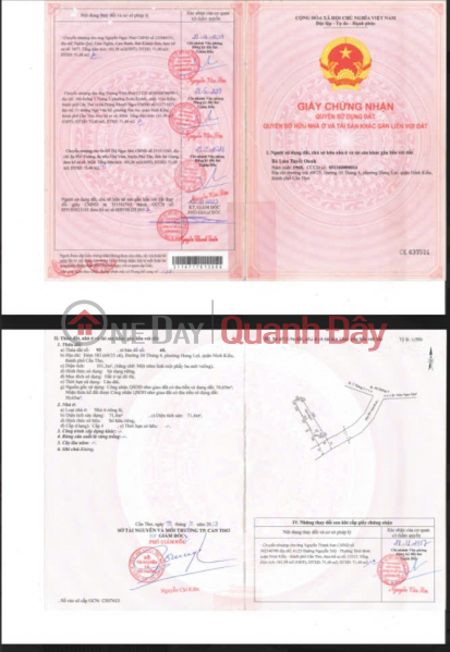 BIDV Bank is liquidating assets located at Alley 30\\/4 Hung Loi, Ninh Kieu District, Can Tho City. Sales Listings