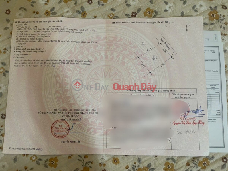 đ 10 Million OWNER SELLS BEAUTIFUL 30M2 HOUSE IN NINH SON - CHUC SON TOWN - CHUONG MY - HANOI