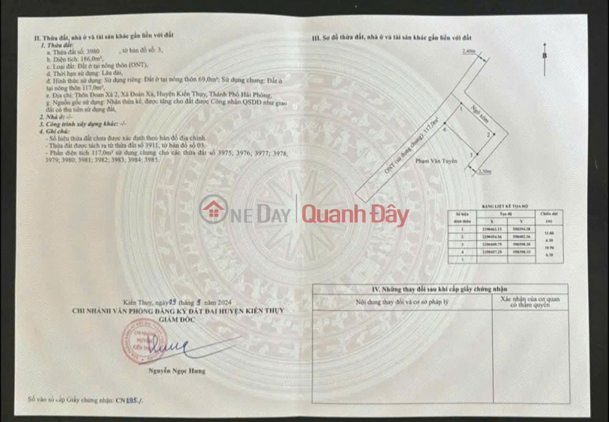 Property Search Vietnam | OneDay | Residential, Sales Listings Rare land plot - 3 open sides - strong investment growth Price 1.1xx billion ZALO 0567 222 555