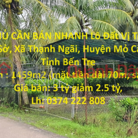 OWNER NEEDS TO SELL QUICK Plot Of Land In Beautiful Location At Mo Cay Bac, Ben Tre _0