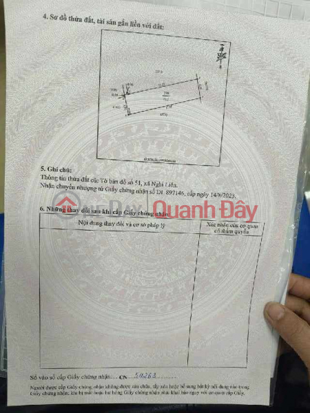 Property Search Vietnam | OneDay | Niêm yết bán, bán lô đất xóm nam liên nghi liên 73m²