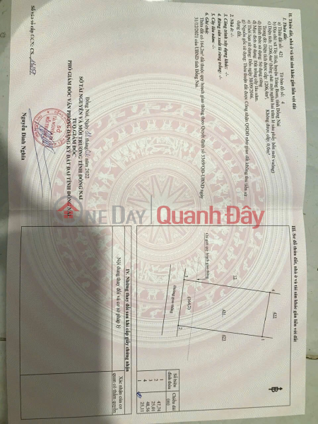 Property Search Vietnam | OneDay | Residential, Sales Listings BEAUTIFUL LAND - GOOD PRICE - URGENT SALE Potential Land Lot In Tay Hoa Commune, Trang Bom District, Dong Nai