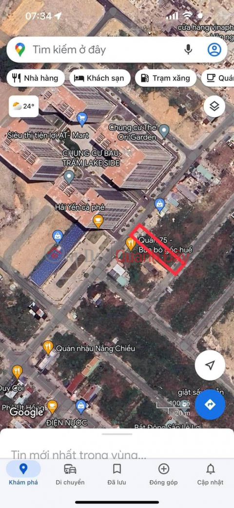LAND PLOT ON NGUYEN THANH LONG STREET - OPPOSITE ORI GARDEN APARTMENTS _0