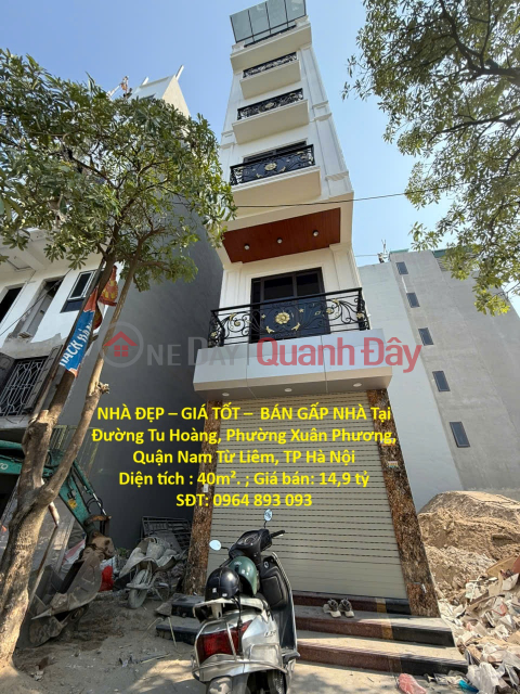 NHÀ ĐẸP – GIÁ TỐT – BÁN GẤP NHÀ Tại Phường Xuân Phương, Nam Từ Liêm, HN _0