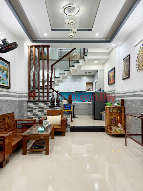 Newly built 3-story house – 5m wide alley accessible by car – Near Nguyen Phuoc Nguyen street _0