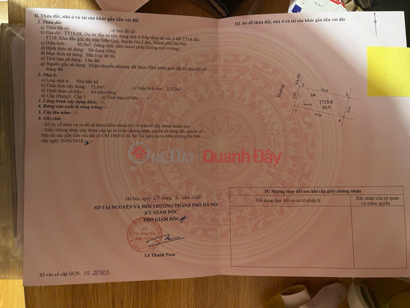 OWNER NEEDS TO SELL HAI PHAT SHOPHOUSE, 90 M2, 5 FLOORS, PRICE 18 BILLION VND - CONTACT 0985865658 Sales Listings