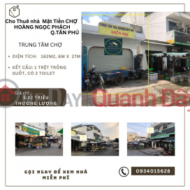 House for rent in front of Tan Phu Market, 162m2, 22 Million, 6M HORIZONTAL _0