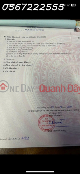 House for sale in Hai Thanh, Duong Kinh - car alley to the door, near Do Son beach Sales Listings