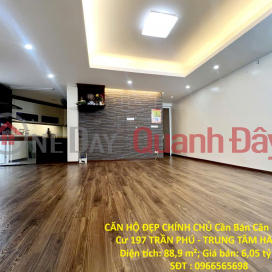 CĂN HỘ ĐẸP CHÍNH CHỦ Cần Bán Căn Hộ Chung Cư 197 TRẦN PHÚ - TRUNG TÂM HÀ ĐÔNG _0