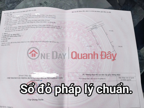 Bán đất Tấn Dân Khoái Châu diện tích 115m mặt tiền 7.2m đường oto thông giá đầu tư _0