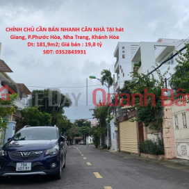 CHÍNH CHỦ CẦN BÁN NHANH CĂN NHÀ TẠI hát Giang, P.Phước Hòa, Nha Trang, Khánh Hòa _0