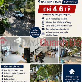 Bán nhà Khu dân cư Đất Lành – Nam Nha Trang Cách Phong Châu 20m Nhà đẹp 2 tầng chỉ 4,6 tỷ _0