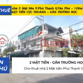House for rent 2 Frontages Phu Thanh 126m² - WIDTH 7M - NEAR SCHOOL _0