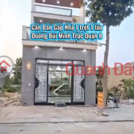 Beautiful house in District 8 - Ready to move in - Super good price, only 1.25 billion VND - Private title deed - Car access to the house _0