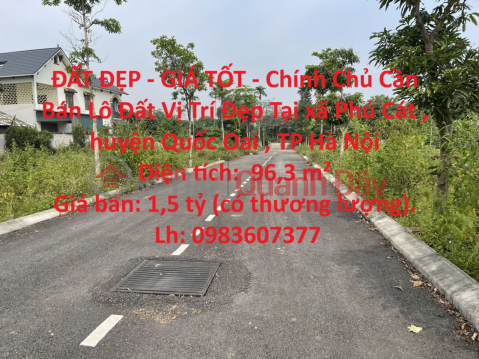 BEAUTIFUL LAND - GOOD PRICE - Owner For Sale Land Lot Nice Location In Phu Cat Urban Area - Hoa Lac, Hanoi _0