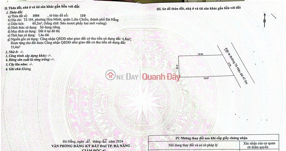 Chào bán đất kiệt Ô tô 4m Tô Hiệu - cách đường chỉ 30m Việt Nam, Bán, đ 3,99 tỷ