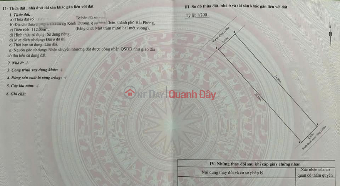 Land subdivided into plots on line 2 Trai Le, 113m2, 4.5m wide, Price 9.2 billion near Hoang Huy, Vietnam, Sales đ 9.2 Billion