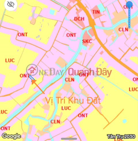 Selling rice land lot in front of Cau Ba 5 road, Binh Lang commune, price 850 million _0