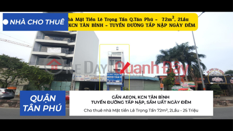 House for rent on Le Trong Tan Street, 72m², 2 floors - 25 million _0