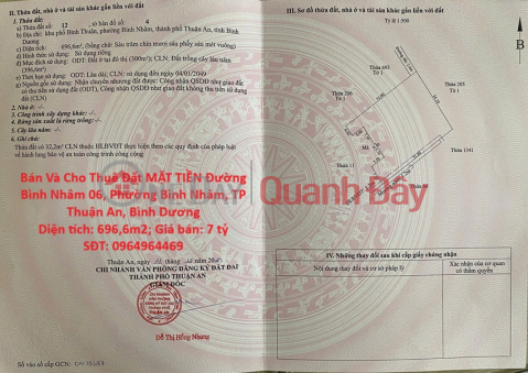 Bán Và Cho Thuê Đất MẶT TIỀN Đường Bình Nhâm 06, Phường Bình Nhâm, TP Thuận An, Bình Dương _0
