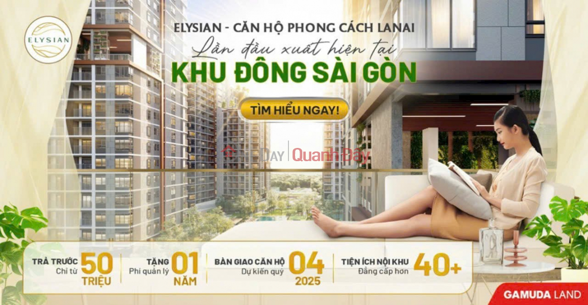 KHU CĂN HỘ CAO CẤP () ĐẦU TIÊN TẠI KHU ĐÔNG CÓ GÌ ĐẶC BIỆT Niêm yết bán