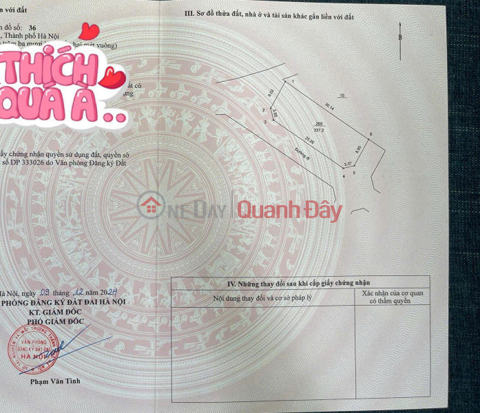 OWN A VALUABLE GOLDEN LAND LOT IN THE CENTER OF HANOI SATELLITE CENTER - OPPORTUNITY FOR RAPID PRICE INCREASE, CONTACT 0988 182 160 Sales Listings