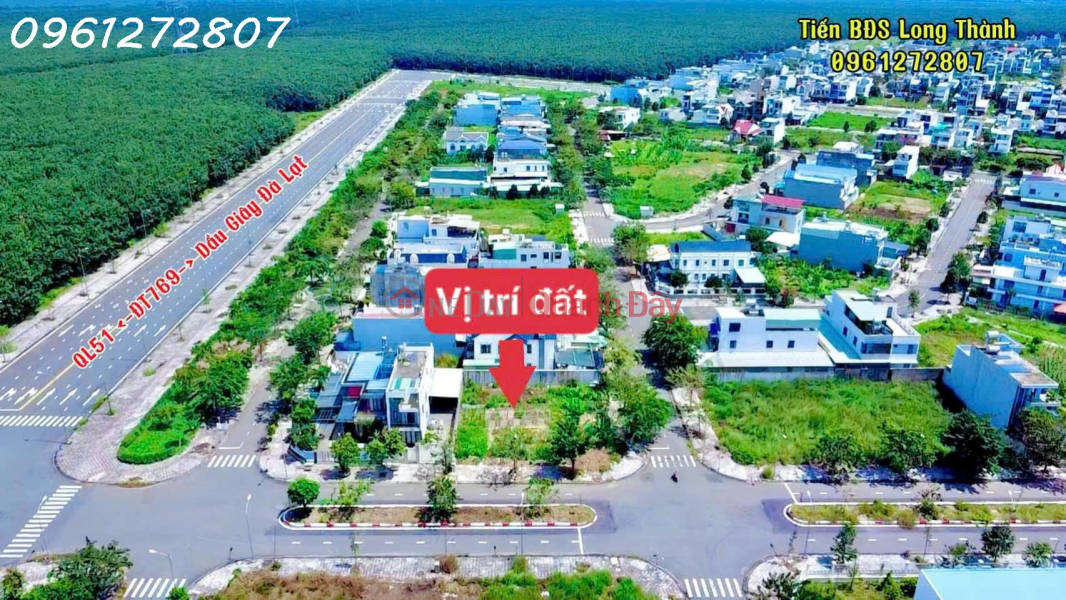 Property Search Vietnam | OneDay | Residential Sales Listings | A prime property - Corner plot with two frontages on one of the largest main roads in Loc An Resettlement Area, area 370.5m2.
