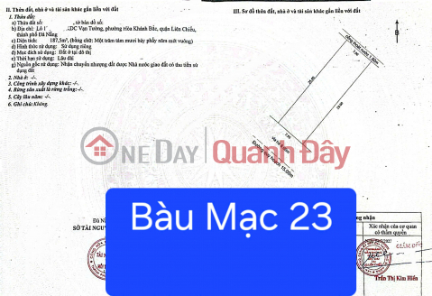 Bán đất đường 15m Bàu Mạc 23 - Sát Nguyễn An Ninh _0
